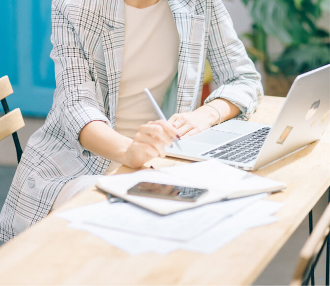 Woman working