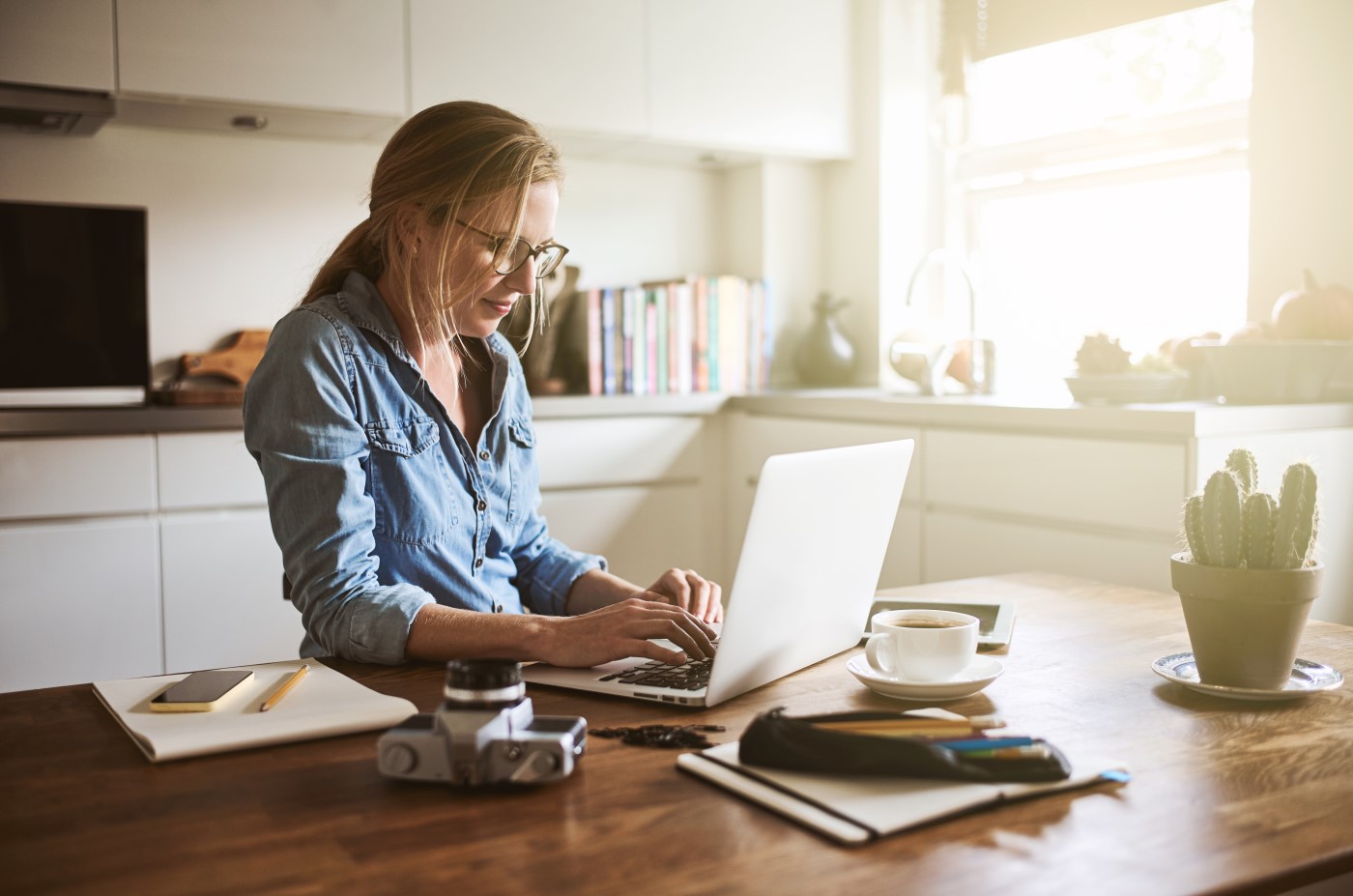 Woman working
